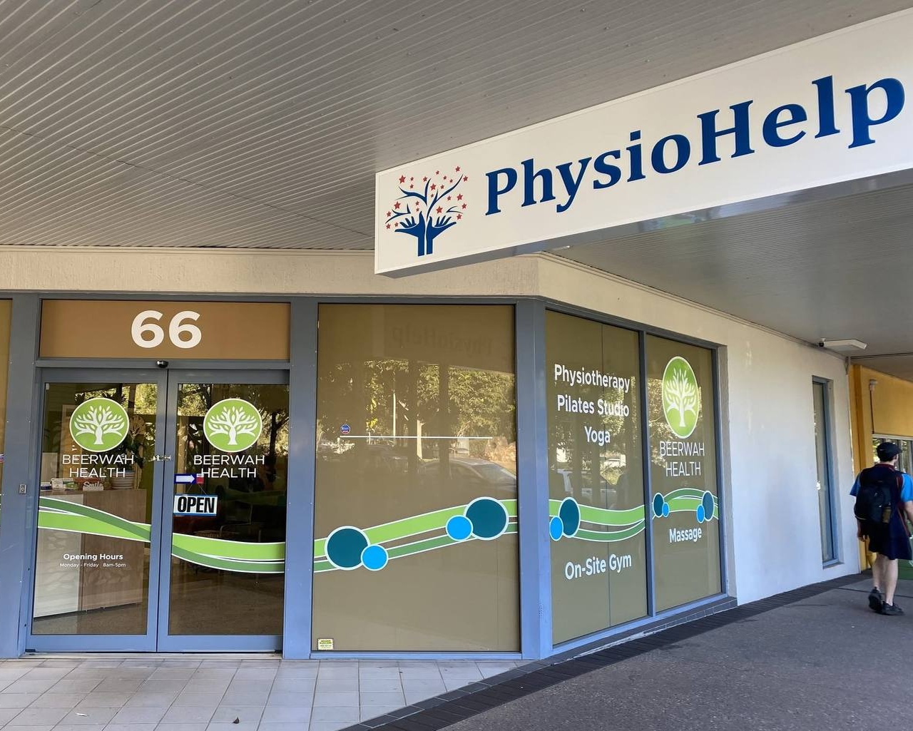 The PhysioHelp storefront in Beerwah
